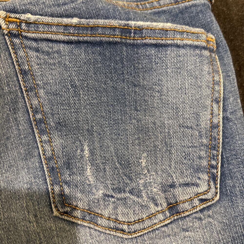 Zara Woman Premium Denim Women's Skinny Jeans Distressed Raw Hem Lt Wash Size 2 - Picture 15 of 16